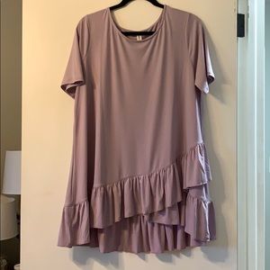 Short sleeve ruffled shirt